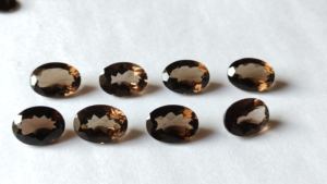 Pierres précieuses naturelles de Quartz fumé brun de haute qualité pour la fabrication de bijoux coupe brillante 3x5mm-15x20mm forme ovale toutes les tailles - Product Image 3