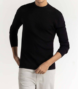 Pull tricoté ample à col rond pour homme, nouvelle collection automne, haute qualité, vente en gros personnalisée - Product Image 1