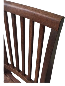 Chaise de salle à manger moderne Lioresea en teck, réglable en hauteur, avec dossier à lattes, pour la maison et la restauration - Product Image 4