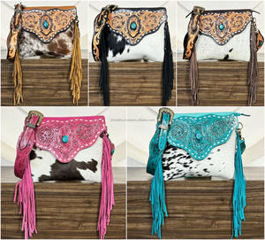 Bolso Bandolera de Cuero Genuino con Flecos, Diseño Exclusivo 2026, Hecho a Mano, para Mujer, Venta al por Mayor, Expo de Marzo - Product Image 5