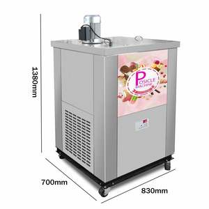2 moules pour machine à glaces, machine à bâtonnets glacés, machine à sucettes glacées, machine à glaces en bâtonnets avec 30 bâtonnets par cavité de 110 ml - Product Image 2