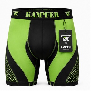 Men's Solid Casual Compression Shorts Custom Logo OEM Service Spandex/Polyester Tight Fit for Running Gym Wholesale - Product Image 1