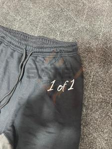 Custom Manufacturer 100% Cotton Vintage Graphic Acid Wash Cropped Streetwear Men T-shirt and Pant <b>Set</b> - Product Image 5