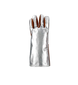 Gants de soudage en cuir de vachette avec doublure en Kevlar, résistants à la chaleur pour le soudage TIG, protection contre les éclaboussures de métal fondu, type A, avec pouce entièrement recouvert - Product Image 5