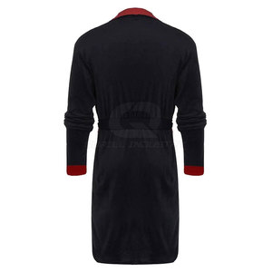 Peignoir de luxe en coton pour homme avec col châle, doux et respirant, toutes saisons, pour hôtel, spa et usage domestique - Product Image 2