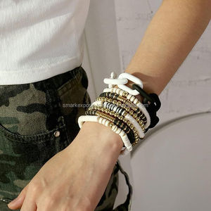 Brazalete de cadena gruesa de resina a la moda, pulsera elegante de gran tamaño, joyería de moda ligera, accesorios hechos a mano para mujer - Product Image 1