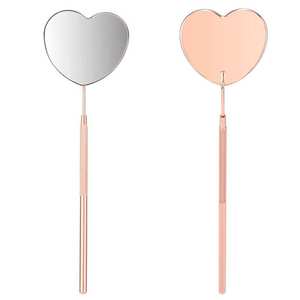 Professional Handheld Stainless Steel High Quality Durable Eyelash Extension Tools <b>Makeup</b> <b>Mirror</b> for Professional Salon Use - Product Image 5