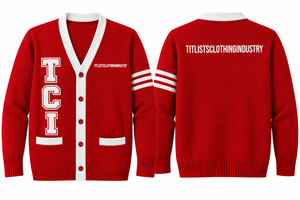 Pulls à col en V de haute qualité pour les logos de sororités/fraternités/écoles/collèges/universités, cardigans tricotés unisexes - Product Image 4