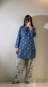 Conjunto de Vestido de Algodón Estampado, Ropa India y Pakistaní, Colección de Verano, Suave y Transpirable, Conjunto de 3 Piezas para Mujer, Uso Diario - Product Image 6