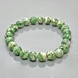 Natural Matte Tree Agate 8mm Smooth Round AA Grade Gemstone Beads <b>Stretch</b> <b>Bracelet</b> Healing Jewelry Wholesale - Product Image 6