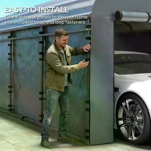 Pannello Laterale di Ricambio in Alluminio per Tettoia Auto a Singolo Tetto per Garage e Applicazioni di Parcheggio - Product Image 2