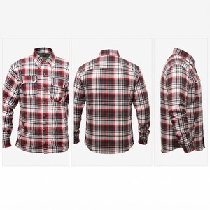 Camiseta Corta Personalizada de Manga Larga con Bordado de Diamantes de Imitación, Camiseta para Hombre con Botones, Camisa de Franela a Cuadros - Product Image 6
