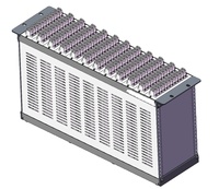 Rak Aluminium RDEKONO 3U 12 24 48 96 144 Core Port ODF Splice Tray Bingkai Distribusi Serat Optik Panel Patch Fiber