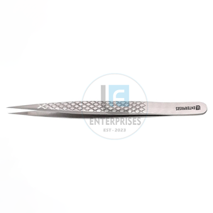 Pince à épiler classique pour cils - Acier inoxydable de haute qualité, durable, précision optimale, prise en main parfaite, longueur 12 cm, pointe en fibre lisse, usage professionnel en salon - Product Image 4