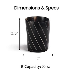 Handmade Eco-Friendly Buffalo Horn Cup & Mug | Natural Shape Modern Design for <b>Beer</b>/Wine/Mead | F S INTERNATIONAL Uttar Pradesh - Product Image 5