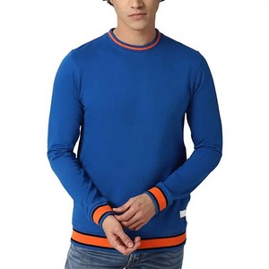 เสื้อสเวตเชิ้ตผ้าคอตตอนผสมสำหรับผู้ชาย ออกแบบเองได้ ราคาโรงงาน OEM เสื้อสเวตเชิ้ตคลาสสิกผู้ชาย คอกลม ผ้าฟลีซคอตตอนเนื้อหนา - Product Image 2