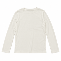 Chemise basique à col rond unie de style coréen pour femmes, design de style Old Money, nouvelle collection, douce, pour le quotidien ou les occasions décontractées