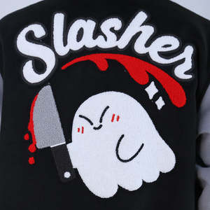 Veste universitaire en chenille brodée de haute qualité, nouveau design, patchwork, streetwear, style cool, très vendue, veste d'hiver - Product Image 5