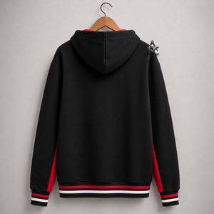 Vente en gros de vêtements maçonniques : Sweat à capuche en molleton de coton pour femmes, brodé pour sororité grecque, et sweat à capuche en polyester et coton pour femmes grecques - Product Image 3