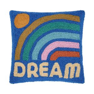 Coussin décoratif géométrique en laine tissée, carré, bleu, orange, rose, jaune, moderne, housse de coussin décorative, 100% coton, style bohème - Product Image 5