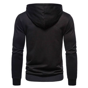Sweat-shirt d'hiver épais à fermeture éclair 100 % coton pour homme - Impression numérique, streetwear, vêtements décontractés - Product Image 2