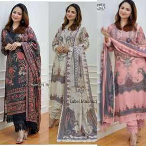 Exquisito Conjunto de Kurti de Diseño en Seda Muselina Cruzada para Fiestas - Estilo Indio y Pakistaní Listo para Enviar - Product Image 2