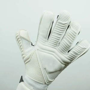 Guantes de Portero de Fútbol de PU con Dedos Completos, Diseño Transpirable Antideslizante, Correa de Muñeca Ajustable, Cierre de Tirón, Unisex - Product Image 2