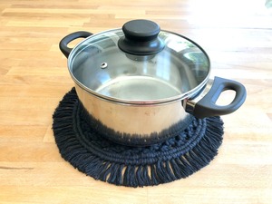 Decorative Blue Macrame <b>Placemats</b> Perfect <b>for</b> Guest Hosting Dining Setup and Everyday <b>Table</b> Protection Handcrafted From India - Product Image 5