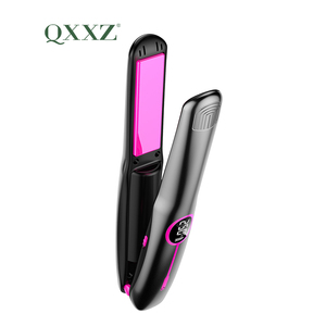 Peigne à lisser les cheveux sans fil à chaleur rapide du fabricant Mini fer à lisser les cheveux à double boucle droite et rechargeable par USB - Product Image 3