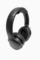 Headphone Nirkabel Hitam Over Ear Peredam Kebisingan Bluetooth 5.4 ANC HiFi Audio untuk Perjalanan dan Bermain Game