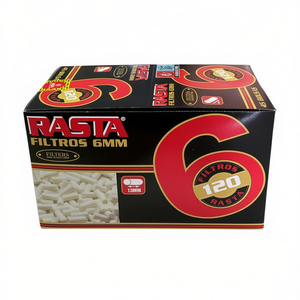 Filtri Rasta 6mm 15mm per Sigarette, Confezione da 120 Unità - Product Image 2