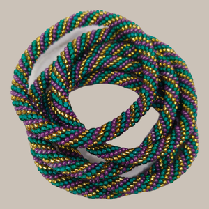 Pulseras Románticas con Borlas de Cuentas de Vidrio Verde para Niños, Regalo y Artesanía Asthamangal - Product Image 4