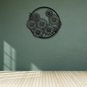 Home <b>Decor</b> Crafts Living Room Accessories Cast Iron Art Deco Hanging Custom <b>Flower</b> <b>Wall</b> <b>Decor</b> - Product Image 3
