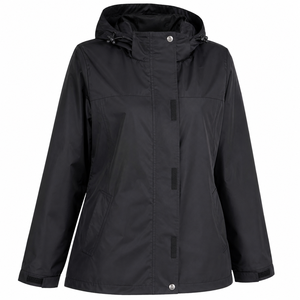 Veste de pluie imperméable à capuche pour femme, légère, entièrement zippée, coupe-vent d'extérieur, marque privée, vente en gros, fabricant direct - Product Image 3
