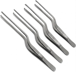 Pinces chirurgicales en acier inoxydable à pointe courbée pour la chirurgie générale, certifiées CE, classe I, instrument manuel - Product Image 3