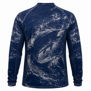 Camiseta de Pesca de Manga Larga para Hombre, Sublimada, de Secado Rápido, Antibacterial 50, Spandex/Poliéster, Venta al Por Mayor - Product Image 2