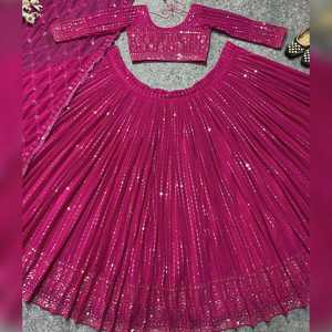 Vestido de Noche de Diseñador, Lehenga Choli con Bordado de Encaje Elegante para Fiestas - Product Image 3