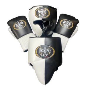 Ensemble personnalisable No Boxing No Life, arts martiaux, fitness, gants de boxe, cuir de vachette de haute qualité, rembourrage 4 couches, respirant - Product Image 1