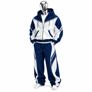 Conjunto Deportivo Unisex Personalizable en Color, con Capucha, Manga Larga, Cordón Ajustable, Estilo Deportivo para Adultos, Temporada de Otoño, en Venta - Product Image 4