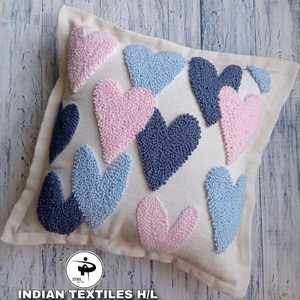 Funda de Cojín de Sofá de Algodón Indio Hecha a Mano, Tejida y Acolchada, Fundas de Almohada para el Hogar, Ecológicas, Personalizadas, OEM, Venta al Por Mayor - Product Image 1