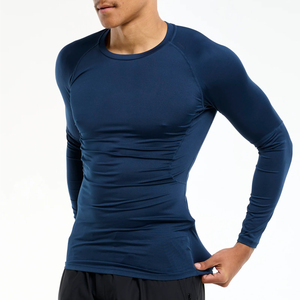 ราคาขายส่งจากโรงงาน ชุดกีฬา Rash Guard ผู้ชาย ทนทาน ระบายอากาศได้ดี ป้องกันรอยยับ ชุดรัดรูป Rash Guard ผู้ชาย - Product Image 1