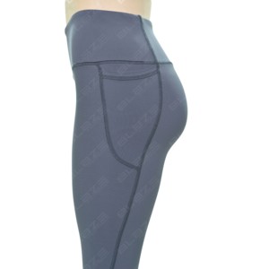 Pantalones de yoga acampanados con control de abdomen para mujer, ligeros, sin costuras frontales, para ciclismo - Product Image 5