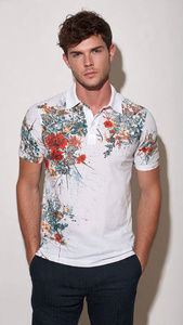 Sublimated Men's Polo Shirts High Quality Short Sleeve Sublimation Polo Shirt Men Summer Lightweight Polo Shirt Button Down - Product Image 3