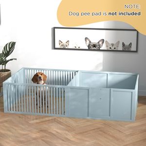 Cuccia Comoda per Cani con Porte Rimovibili, Box per Cuccioli da Interno per Neonati - Cucce e Mobili per Animali Domestici - Product Image 1