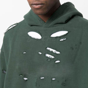 Sweat à capuche décontracté tendance pour hommes, style premium avec texture usée pour hommes - Product Image 5