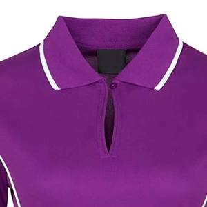 เสื้อโปโลกอล์ฟผู้หญิงคุณภาพสูงสั่งทำพิเศษ แห้งเร็ว ผลิตจากโพลีเอสเตอร์ 100% แบบซับลิเมชั่น ไซส์ใหญ่พิเศษสำหรับผู้หญิง - Product Image 4