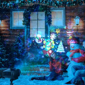 Proiettore per le vacanze 2-in-1 Lampada a 10 colori per onde oceaniche 10 HD scivola 3 basi per illuminazione decorativa con telecomando per interni esterni per nuovi - Product Image 2