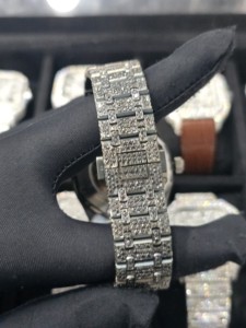 Reloj de Acero Inoxidable con Diamantes Moissanite VVS de 16 mm y 12 mm, Automático, para Hombre y Mujer, Diseño de Espinas Negras, Estilo Antiguo de Lujo - Product Image 5