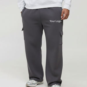 Men's Casual Canvas Heavyweight Straight Fit Mid Waist Drawstring Closure 100% Cotton Breathable Eco-Friendly Pants - Product Image 5