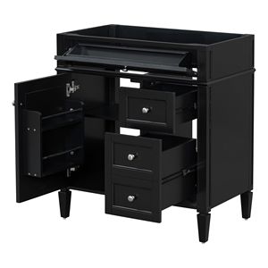Mobile Bagno Moderno da 30 Pollici con 2 Cassetti e Cassetto Estraibile, Lavabo NON INCLUSO - Arredo Bagno Contemporaneo - Product Image 1